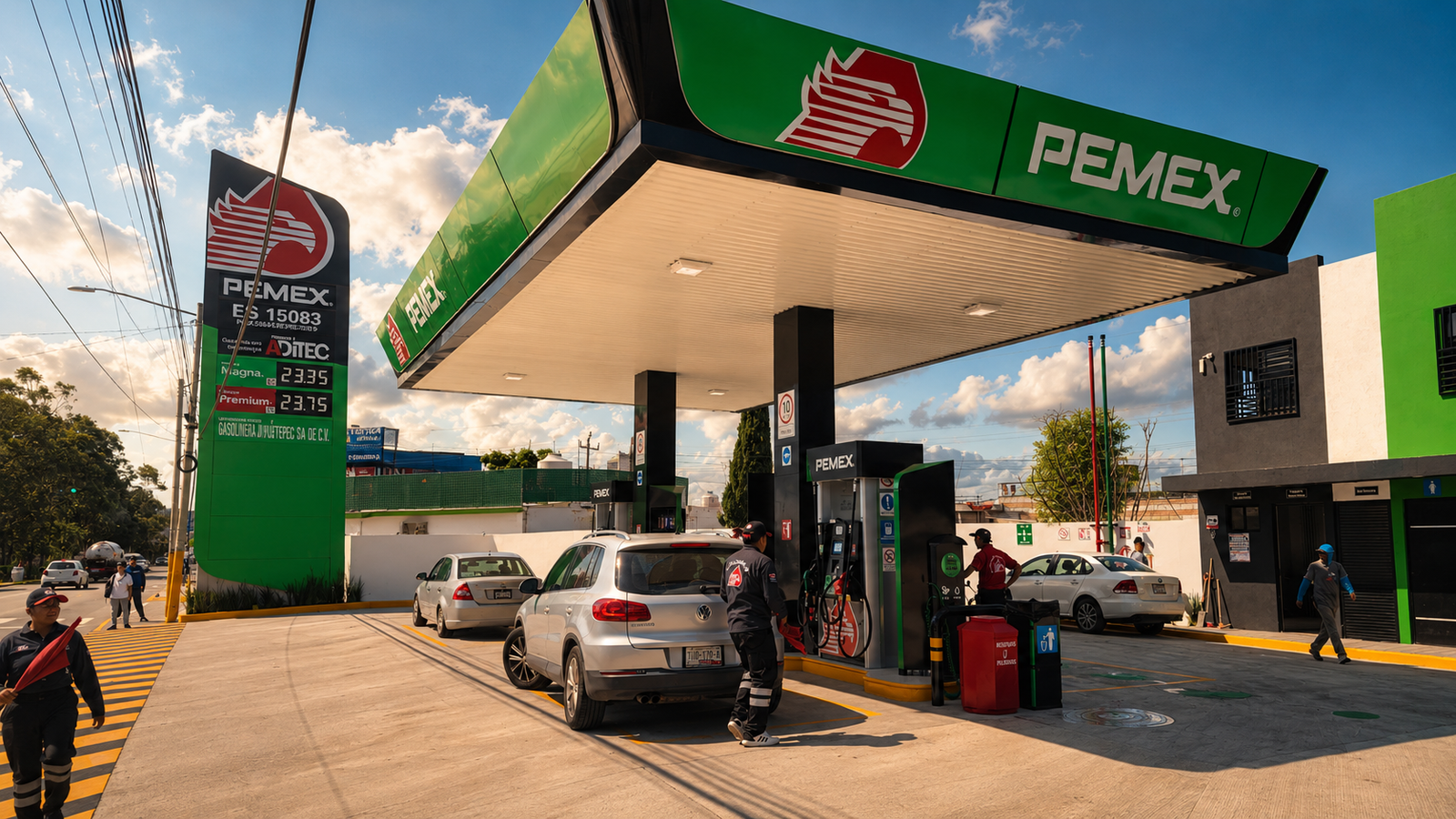 Obra integral · Estación de servicio · Puebla